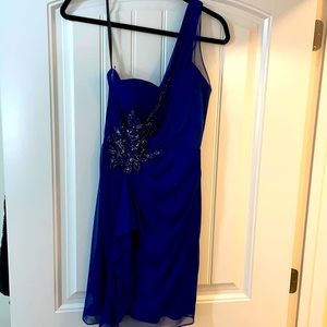 Blue cocktail dress